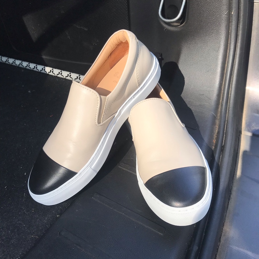 Greats color block slip ons